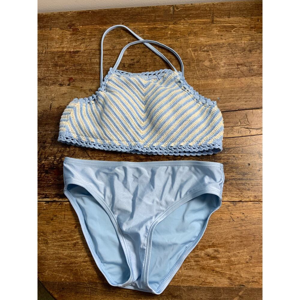 Chelsea & Violet 2pc blue‎ swimsuit size girl's 14